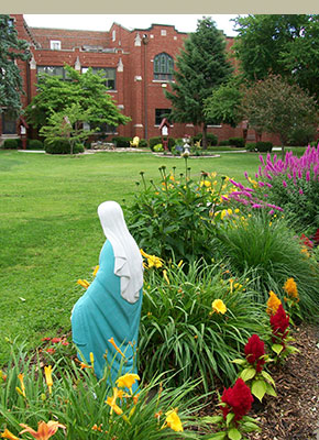 building and statue