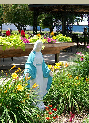 statue in garden